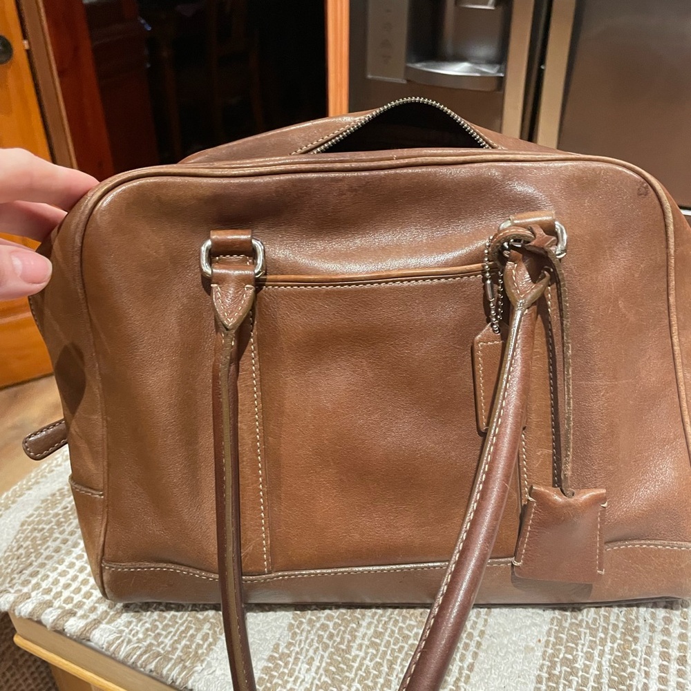 Coach .Brown Leather Handbag - Picture 10 of 16